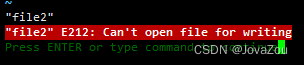 无法用vim修改file2的内容