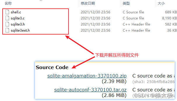 下载SQLite源码