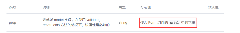 表单项可选值