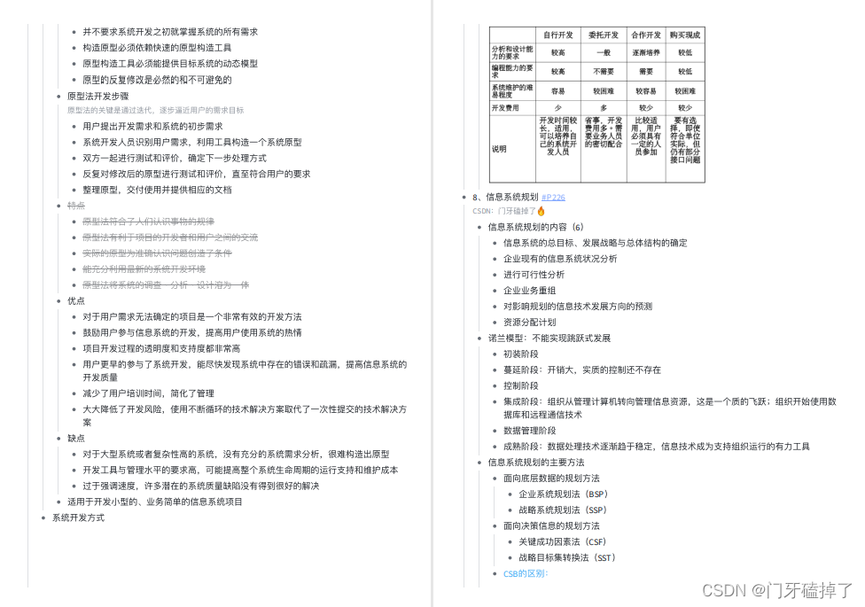 2. 大纲笔记预览：