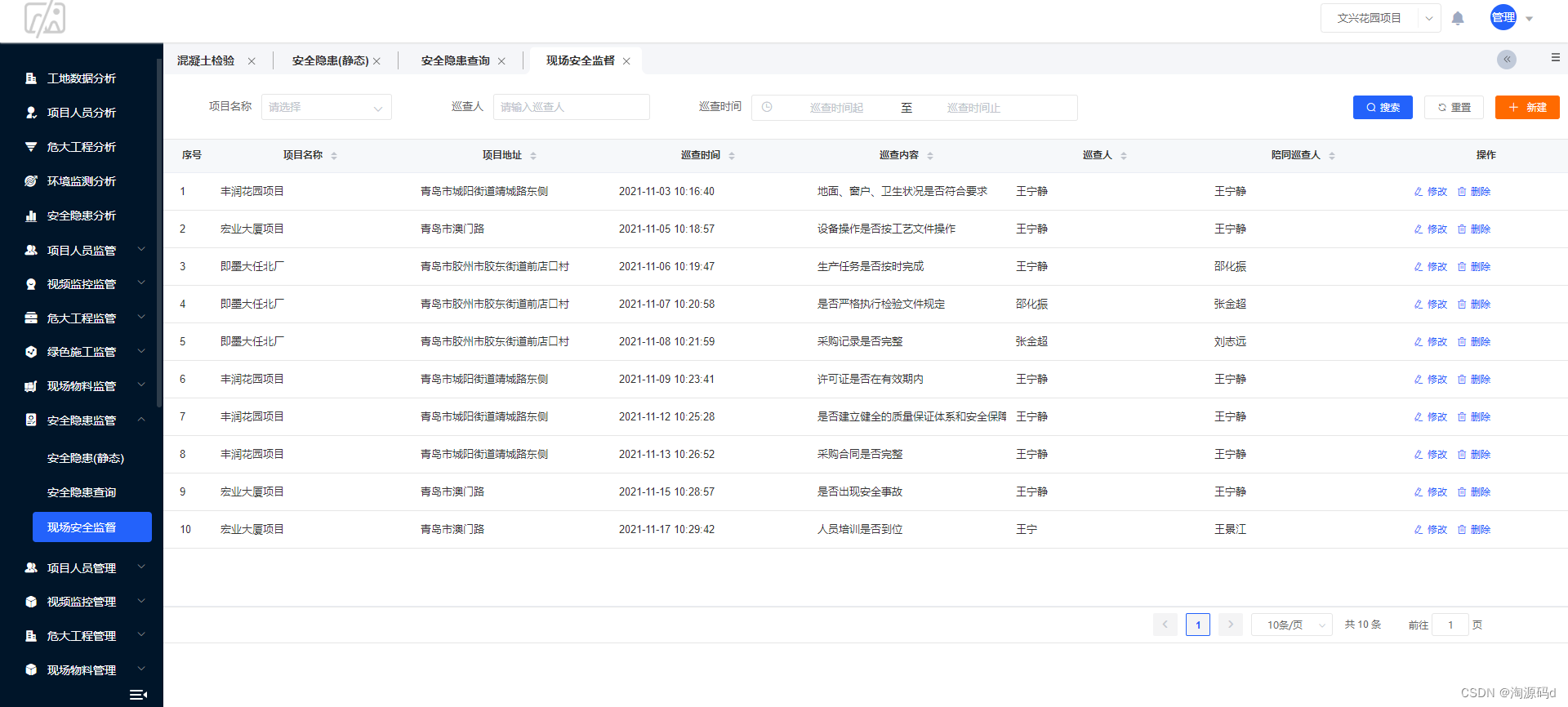 智慧工地管理平台源码，Spring Cloud +Vue+UniApp框架开发