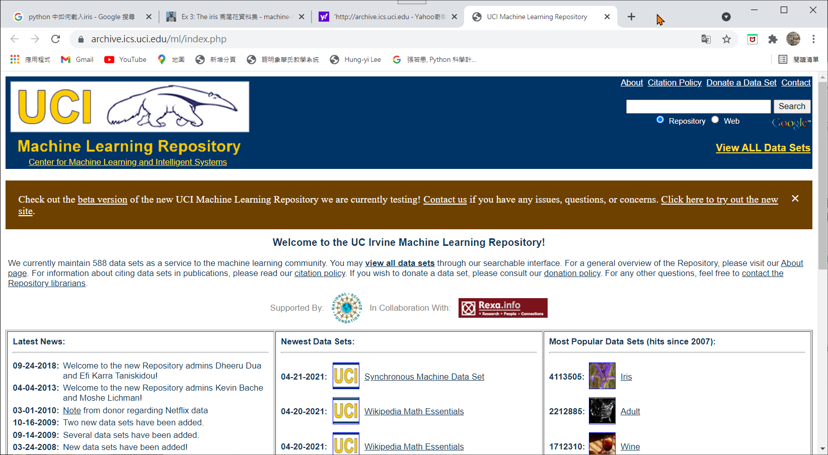 UC Irvine Machine Learning Repository