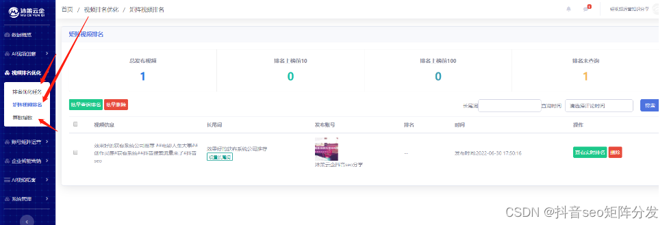 抖音seo源码，抖音矩阵，seo系统，抖音搜索排名。