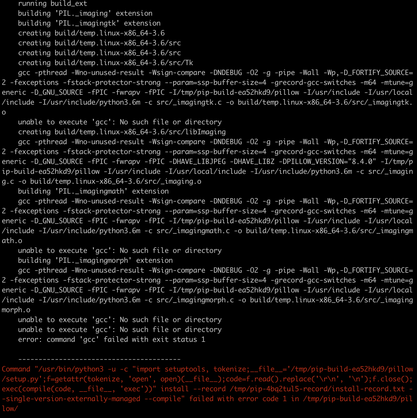 Error installing pip install pillow - Programmer Sought