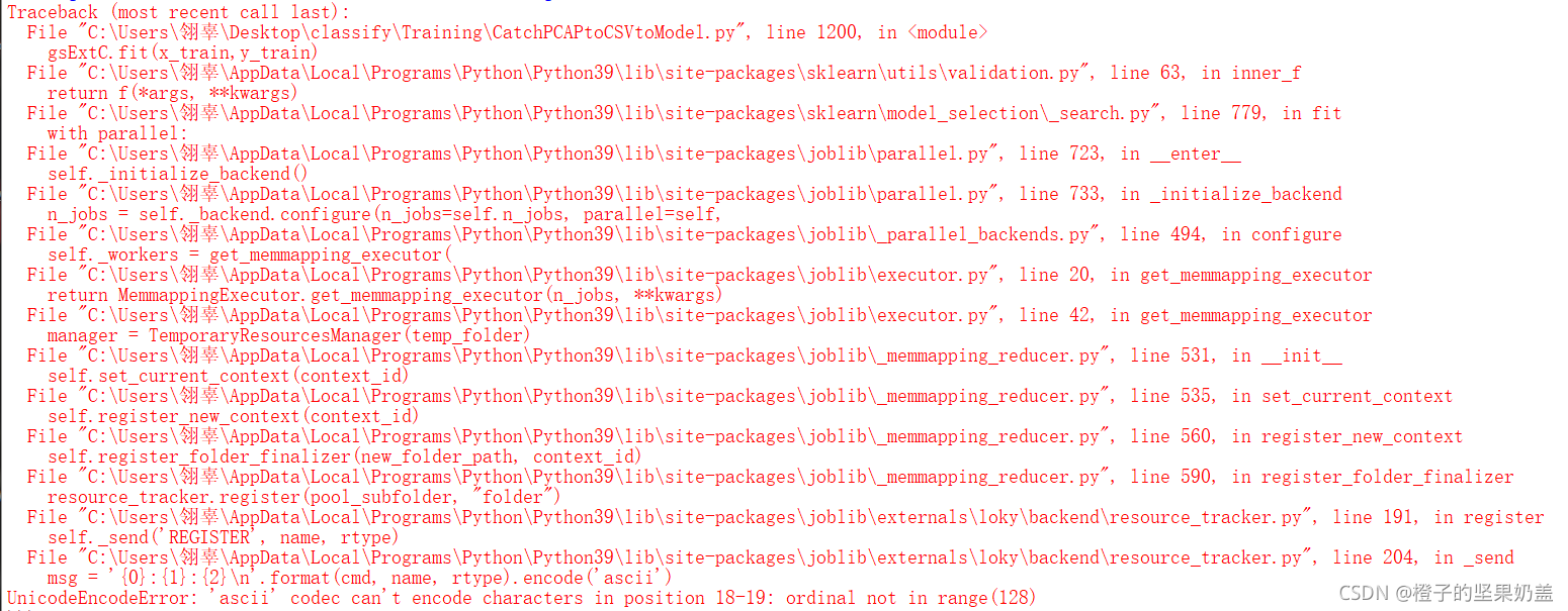 Ascii Codec Can T Encode Characters In Position 18 20 Ordinal