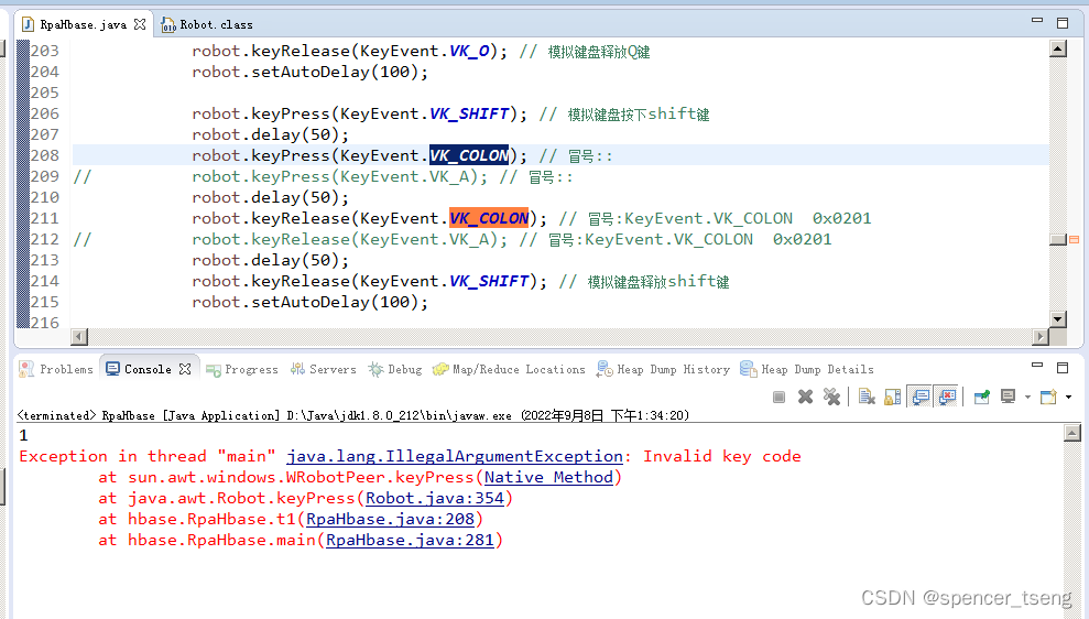 KeyEvent.VK_COLON Exception in thread “main“ java.lang ...