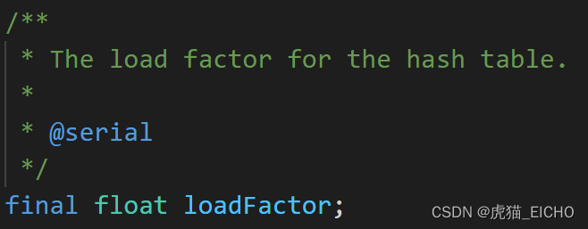 HashMap的扩容因子属性 loadFactor