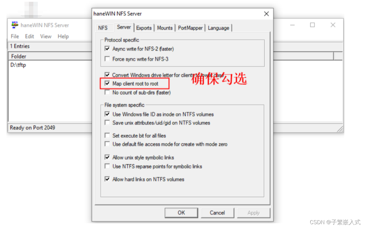 通过NFS与Windows共享文件