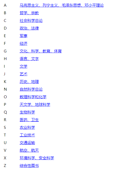 这个是每一个类目的代码,用于图书的编码记录,这里我们也是一样,需要