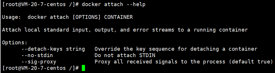 docker进入当前正在运行容器的两种方式（exec和attach的区别）