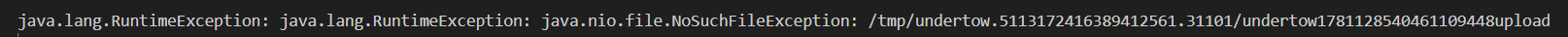 附件上传报java.lang.RuntimeException: java.nio.file.NoSuchFileException的问题