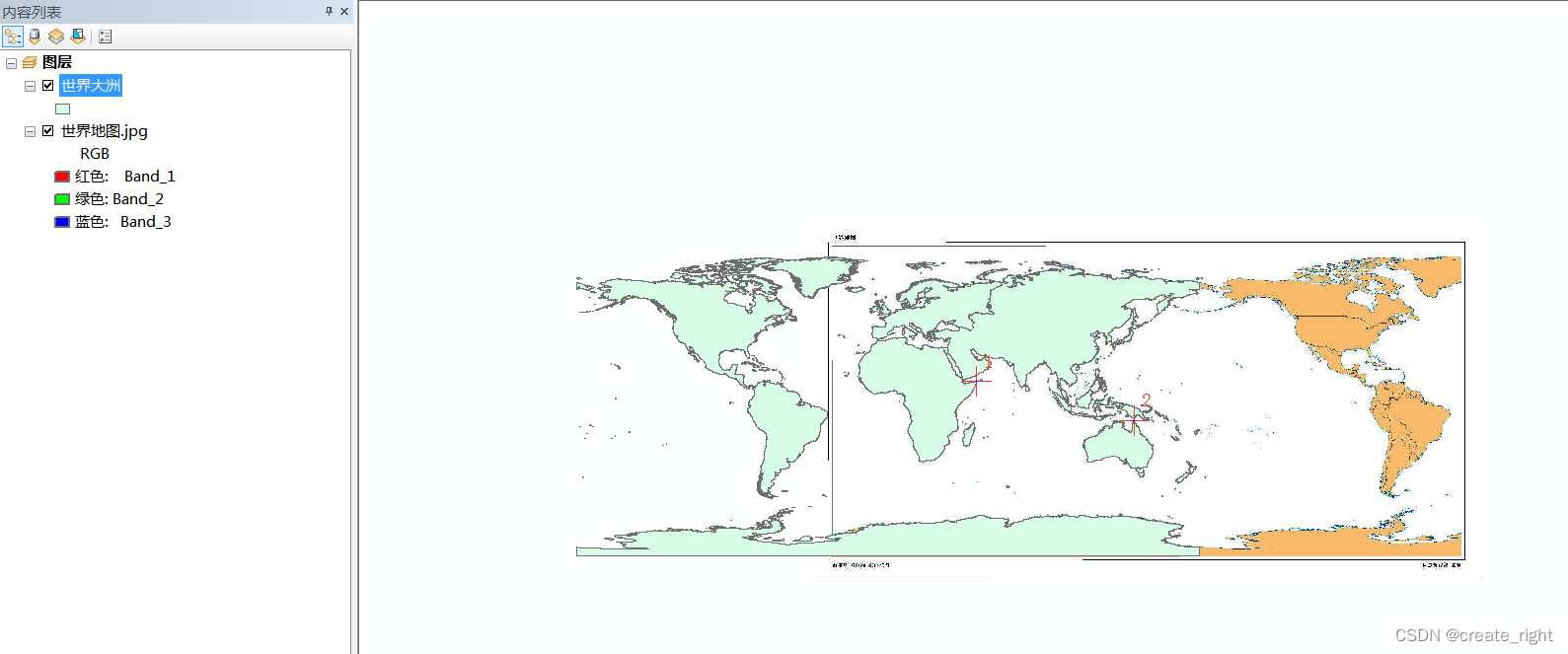 ARCGIS地理配准出现的问题