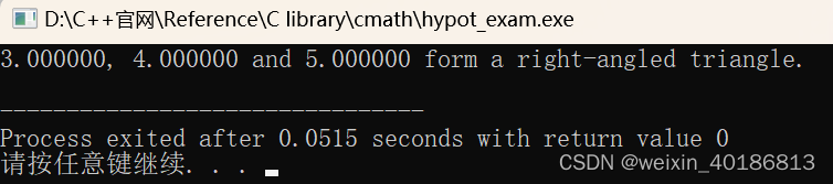 C++ Reference: Standard C++ Library Reference: C Library: Cmath: Hypot ...