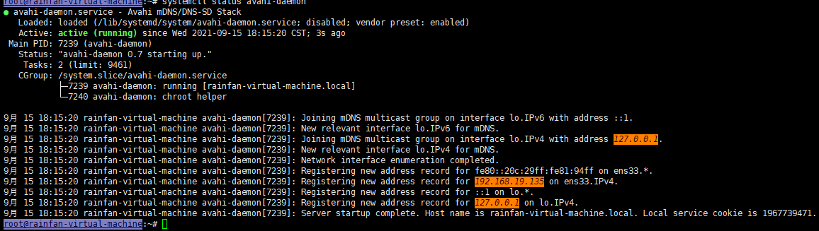 Ubuntu avahi-daemon进程频繁register和withdraw ip_register new address record ...