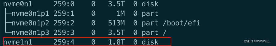 ubuntu <span style='color:red;'>挂载</span>新SSD<span style='color:red;'>盘</span>