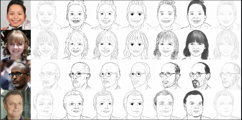 AI新工具 视频迁移升级中国水墨画风格2.0；新颖的视频编辑框架提示编辑,风格转移，身份操控都不在话下；提取多种风格人脸草图