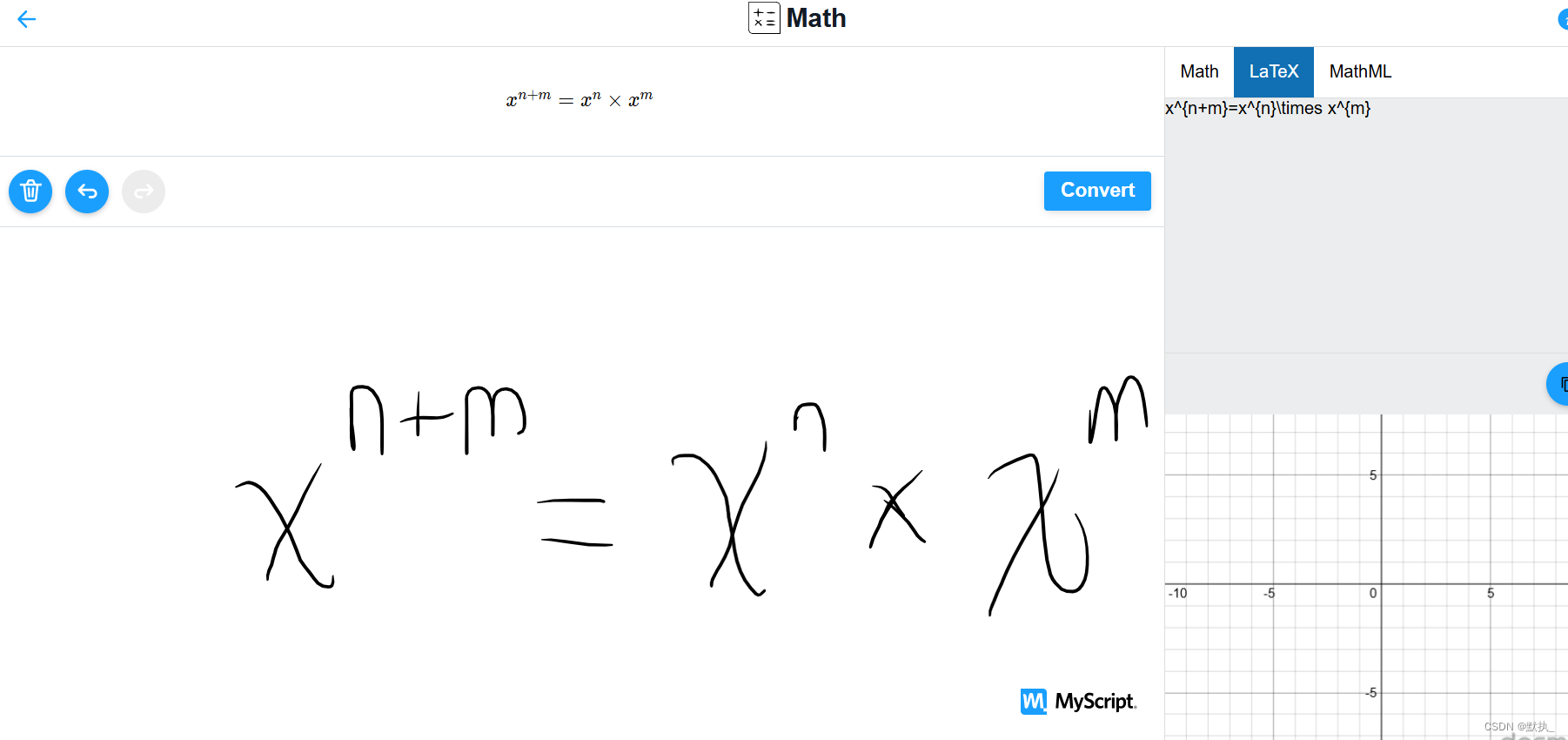 识别鼠标绘制的数学公式网站