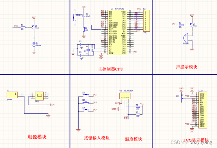 基于单片机红外测温（mlx90614)-原理图-PCB设计+源程序