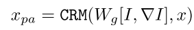 xpa=Cm(Wg[i，∇i]，x)(1)