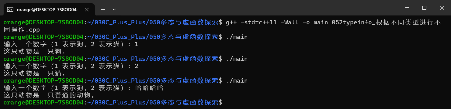 C++ · 代码笔记5 · 探索多态与虚函数