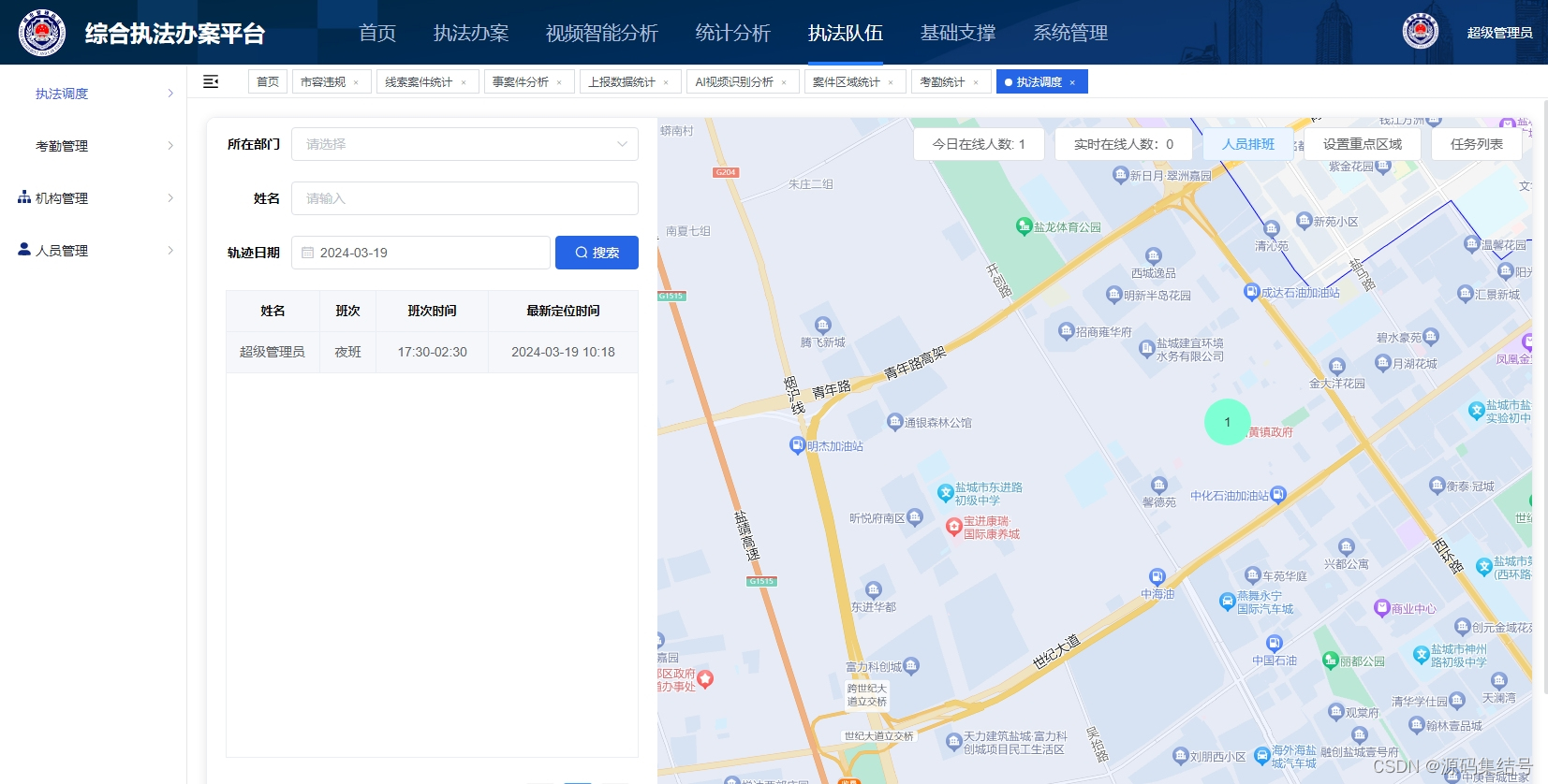 智慧城管综合执法办案系统功能