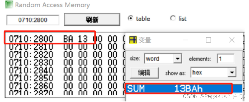 使用emu8086实现——运算类编程实验