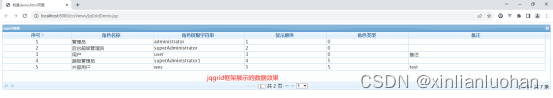 springmvc+mybatis+mysql8+idea+jqgrid前端