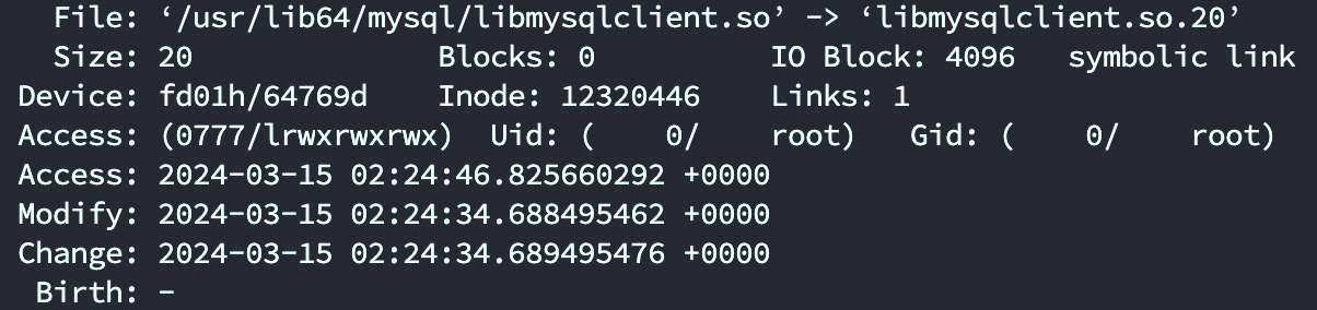 【个人记录】CentOS7安装MySQL 5.7和libmysqlclient.so.20