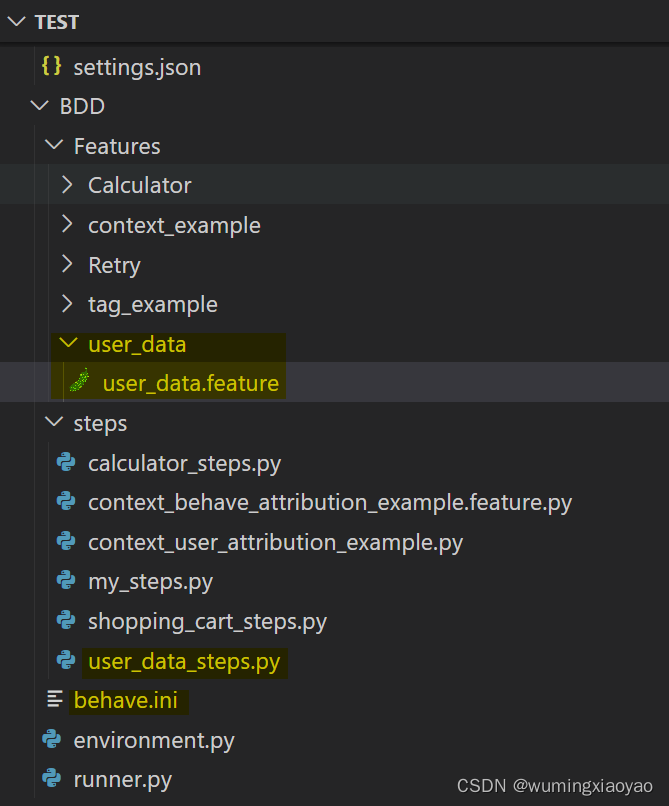 BDD - Python Behave 用户自定义命令行选项 -D