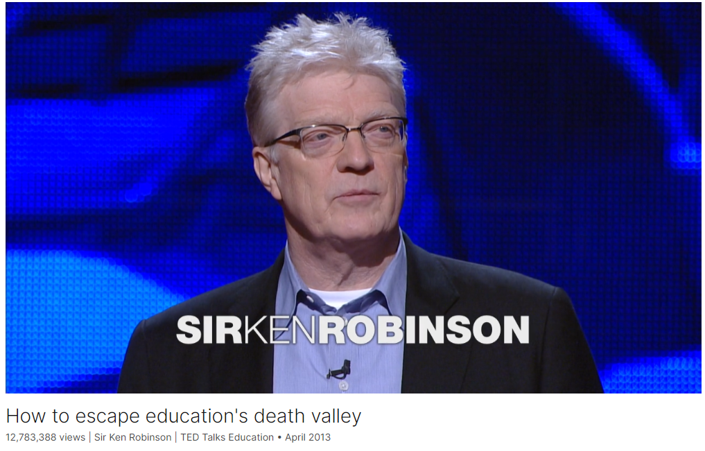 跟TED演讲学英文：How to escape education‘s death valley by Sir Ken Robinson