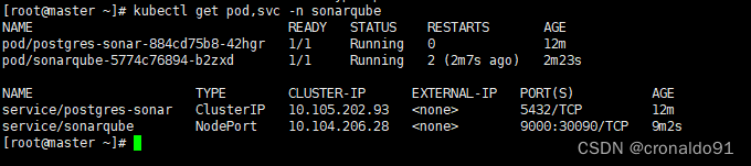 云原生Kubernetes: K8S 1.29版本 部署Sonarqube