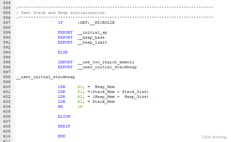 浅析STM32H750启动文件