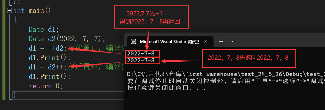 C++入门3——类与对象2（类的6个默认成员函数）