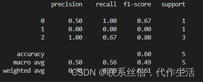 【分类评估指标，精确率，召回率，】from sklearn.metrics import classification_report