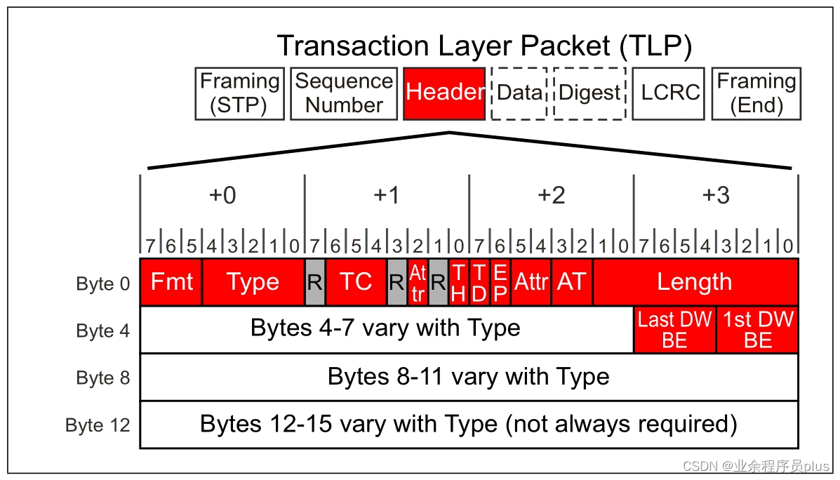 通用TLP头格式