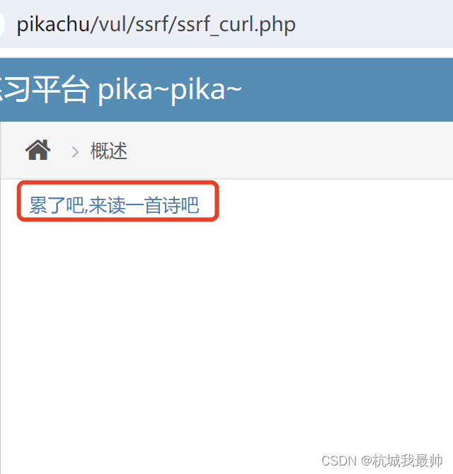 <span style='color:red;'>w</span><span style='color:red;'>29</span>pikachu-ssrf<span style='color:red;'>实例</span>
