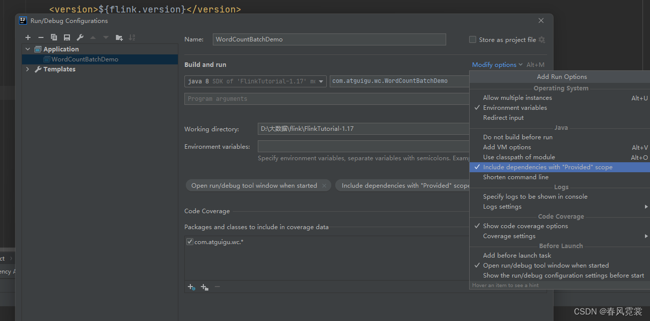 idea配置本地启用scope No ExecutorFactory found to execute the application