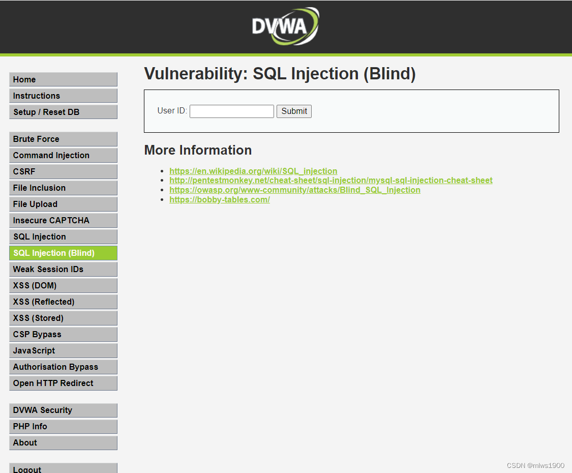 DVWA靶场-SQL Injection (Blind)SQL注入盲注