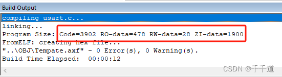 STM32的Code、RO-data、RW-data、ZI-data和RAM以及flash的关系