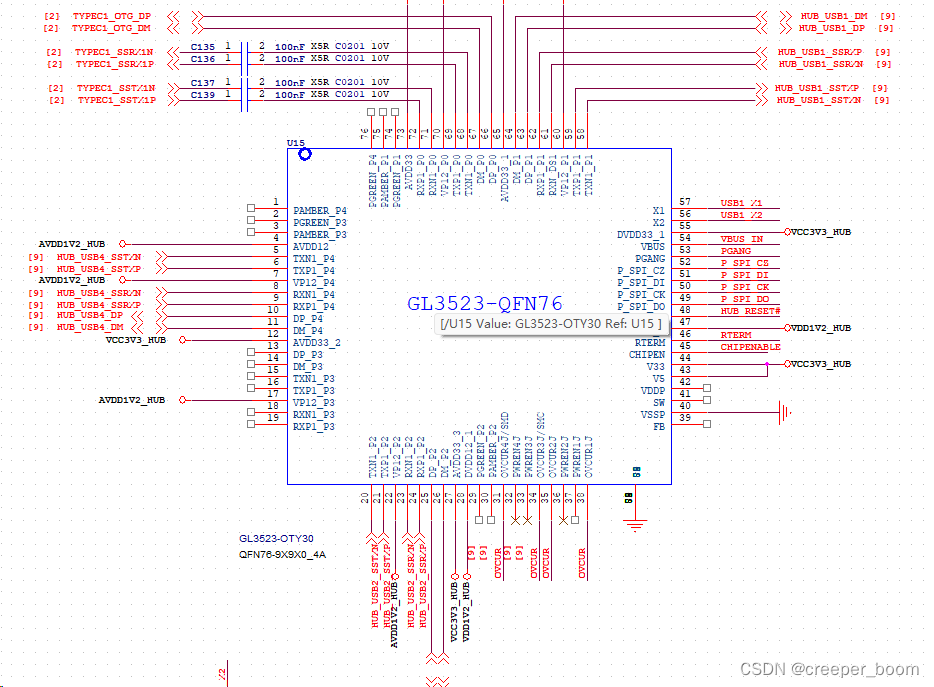 图像检测系统基于rk3588的硬件电路设计三usb30接口以太网接口
