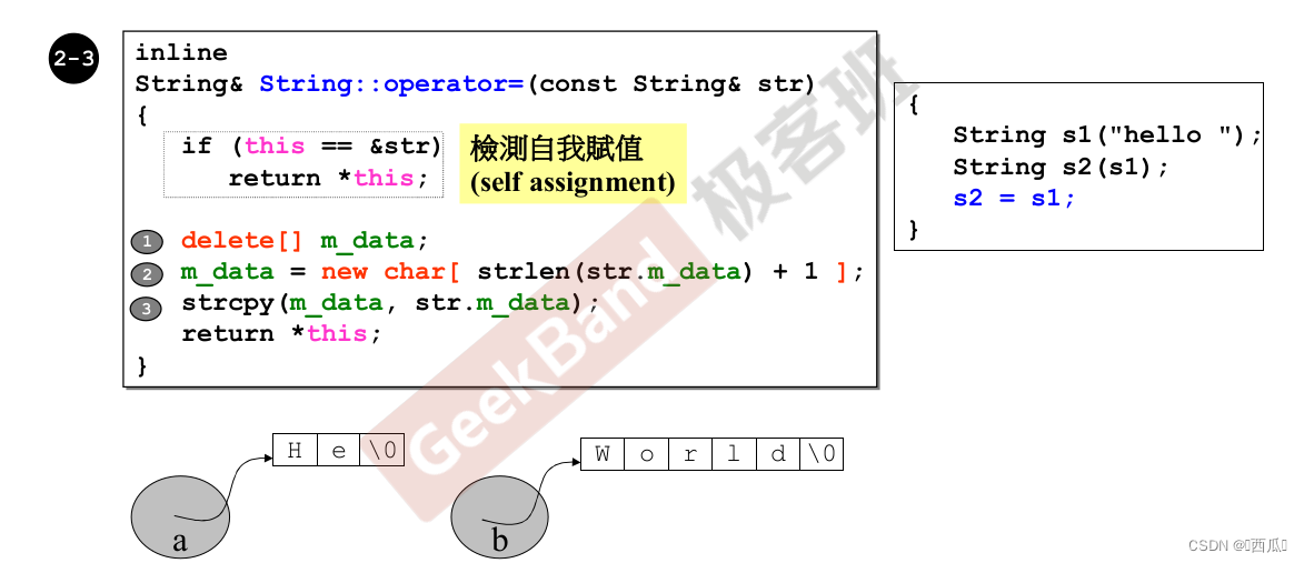 侯捷C++面向对象高级编程（上）-6-三大函数：拷贝构造、拷贝复制、析构