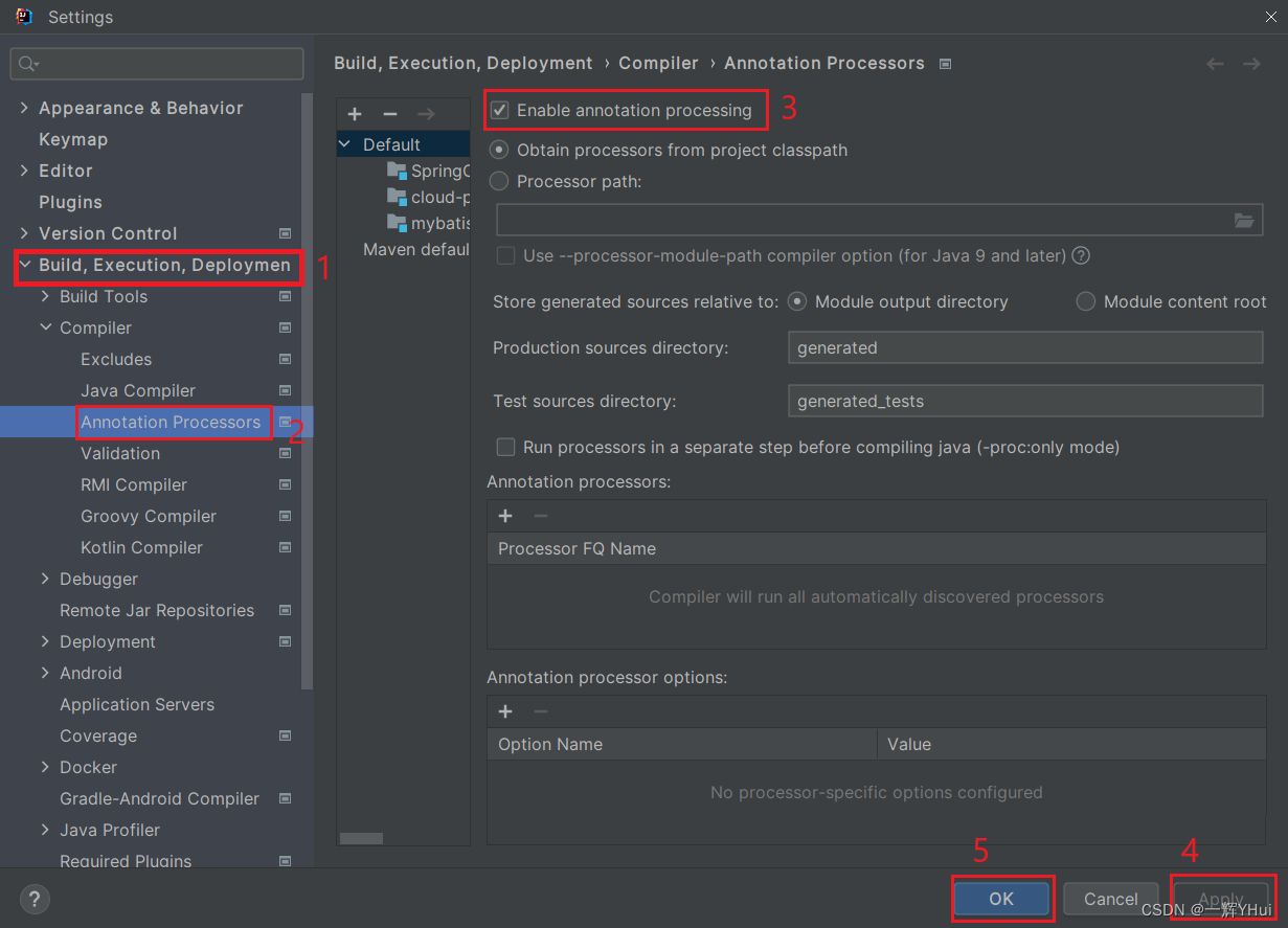 Enable annotation processing