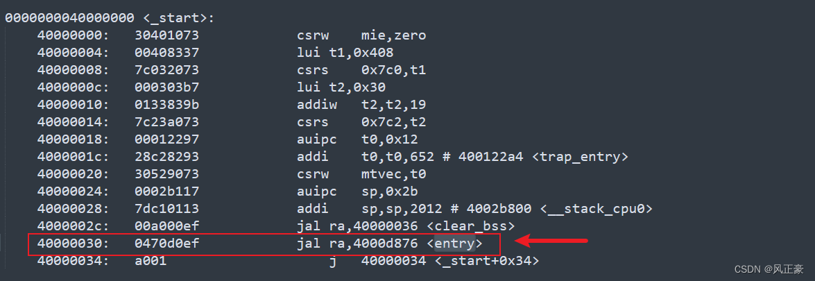 d1-nezha-rtthread与rtthread的cv1800b反汇编文件分析，及测试是否进入os.bin