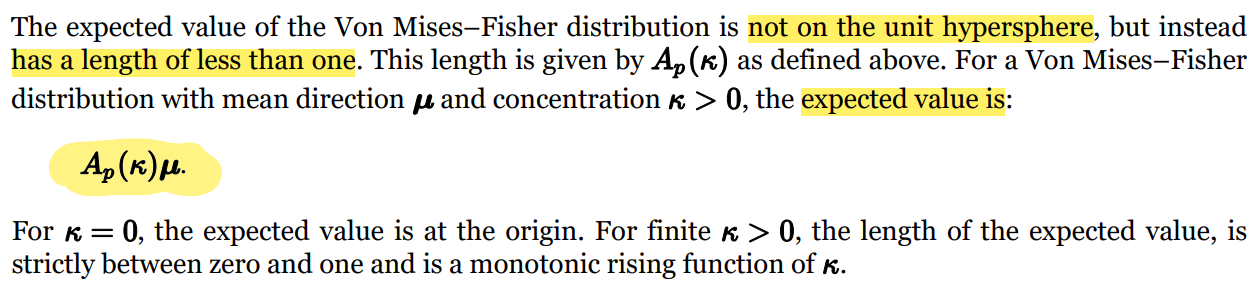 von Mises-Fisher Distribution (代码解析)