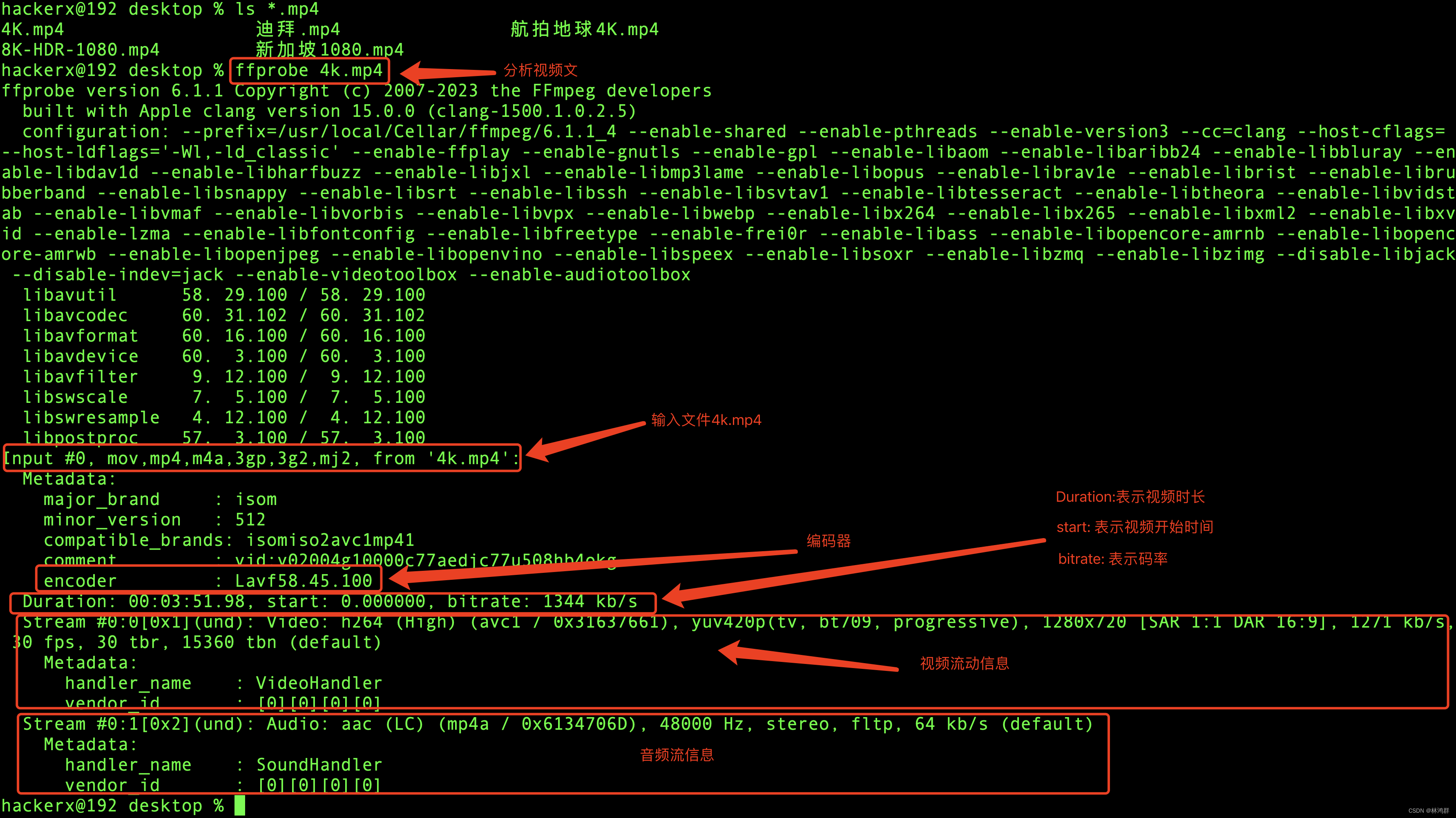 FFmpeg<span style='color:red;'>工作</span>流程<span style='color:red;'>及</span><span style='color:red;'>视频</span><span style='color:red;'>文件</span>分析