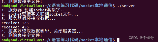 Linux环境下socket本地通信