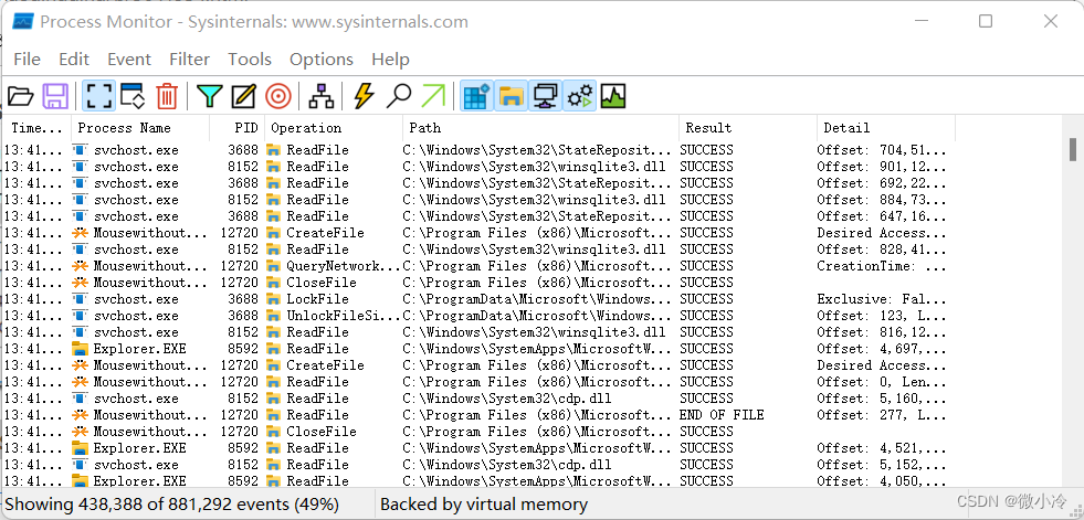 Windows进程监视器Process Monitor