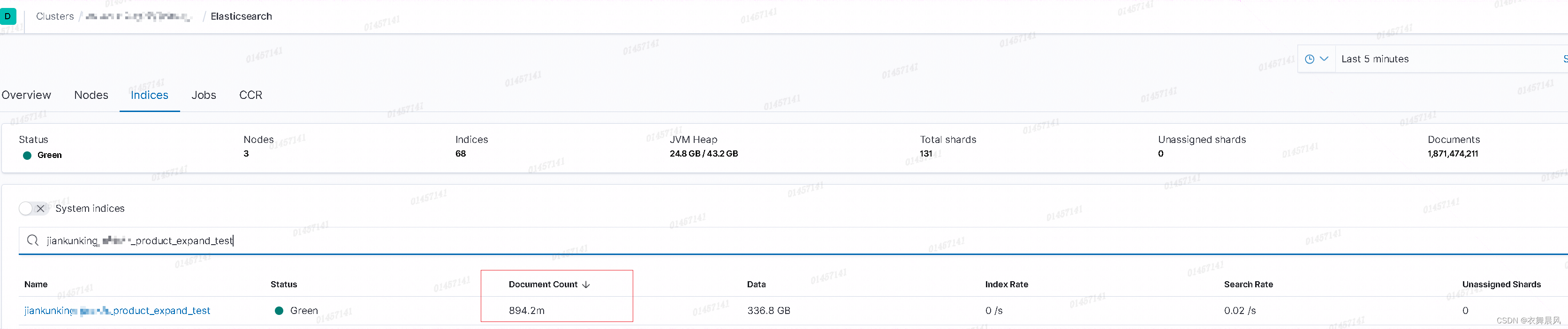 elasticsearch _cat/indices docs.count is different than ＜index＞/_count