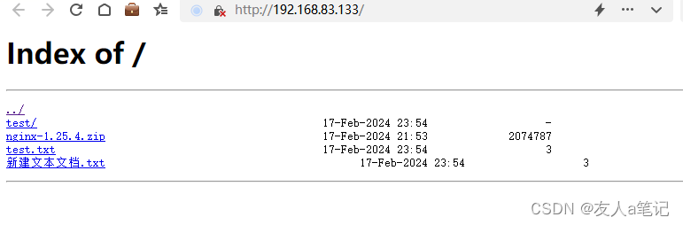 Windows环境部署nginx 文件服务器