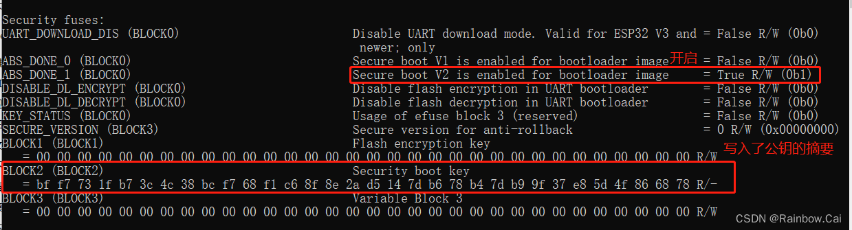 【ESP32 ECO V3】使用 Flash 下载工具完成 Secure Boot V2 功能